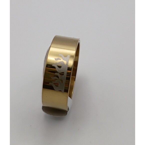 Stainless Steel Alloy Gold Fashion Ring Band U.S Size 9.5 - Picture 1 of 3